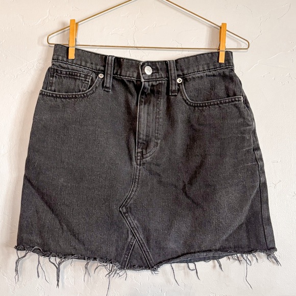 Madewell Black Denim Skirt - Picture 6 of 6